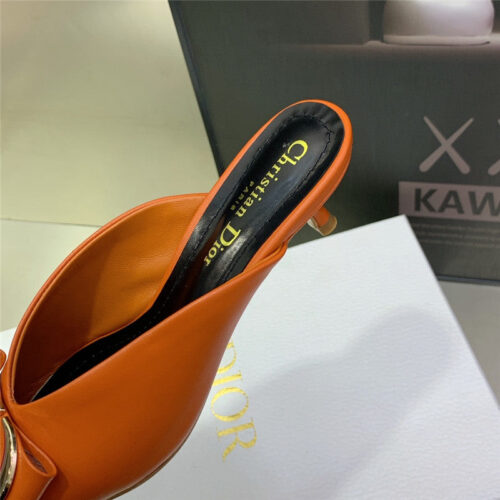 High Quality Luxury Dior Spring And Summer New Jelly-Colored Pointed Mules – Style 33478 product detail