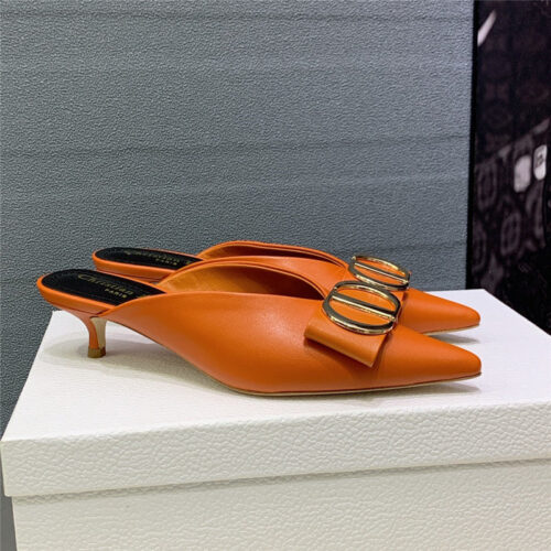 High Quality Luxury Dior Spring And Summer New Jelly-Colored Pointed Mules – Style 33478 product detail