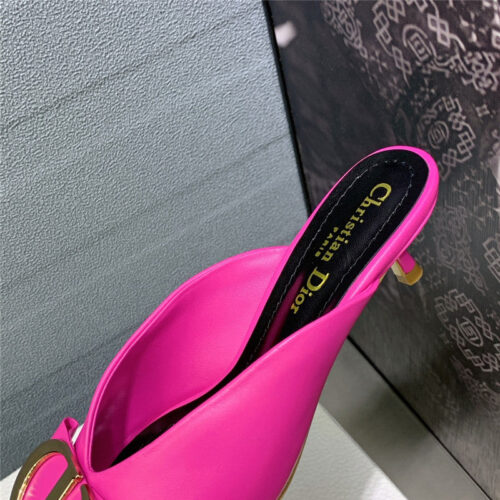 High Quality Luxury Dior Spring And Summer New Jelly-Colored Pointed Mules product detail