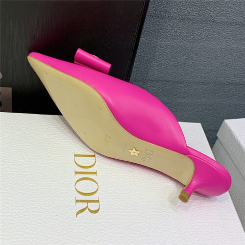 High Quality Luxury Dior Spring And Summer New Jelly-Colored Pointed Mules product detail