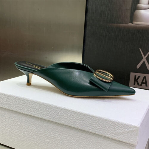 High Quality Luxury Dior Spring And Summer New Jelly-Colored Pointed Mules – Style 41958 product detail