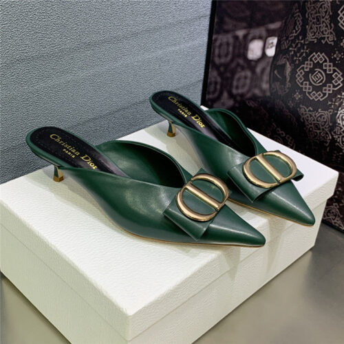 High Quality Luxury Dior Spring And Summer New Jelly-Colored Pointed Mules – Style 41958 alternate view