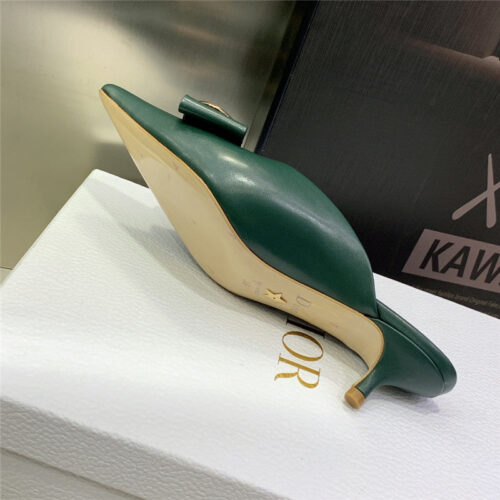 High Quality Luxury Dior Spring And Summer New Jelly-Colored Pointed Mules – Style 41958 product detail