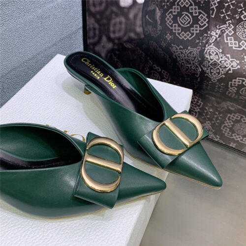 High Quality Luxury Dior Spring And Summer New Jelly-Colored Pointed Mules – Style 41958 product detail