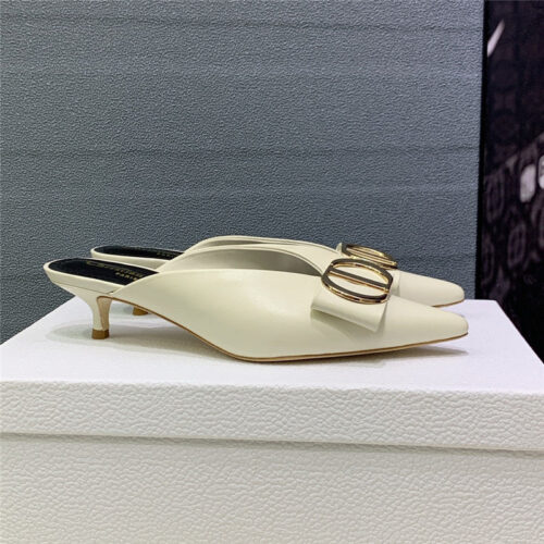 High Quality Luxury Dior Spring And Summer New Jelly-Colored Pointed Mules – Style 88294 product detail