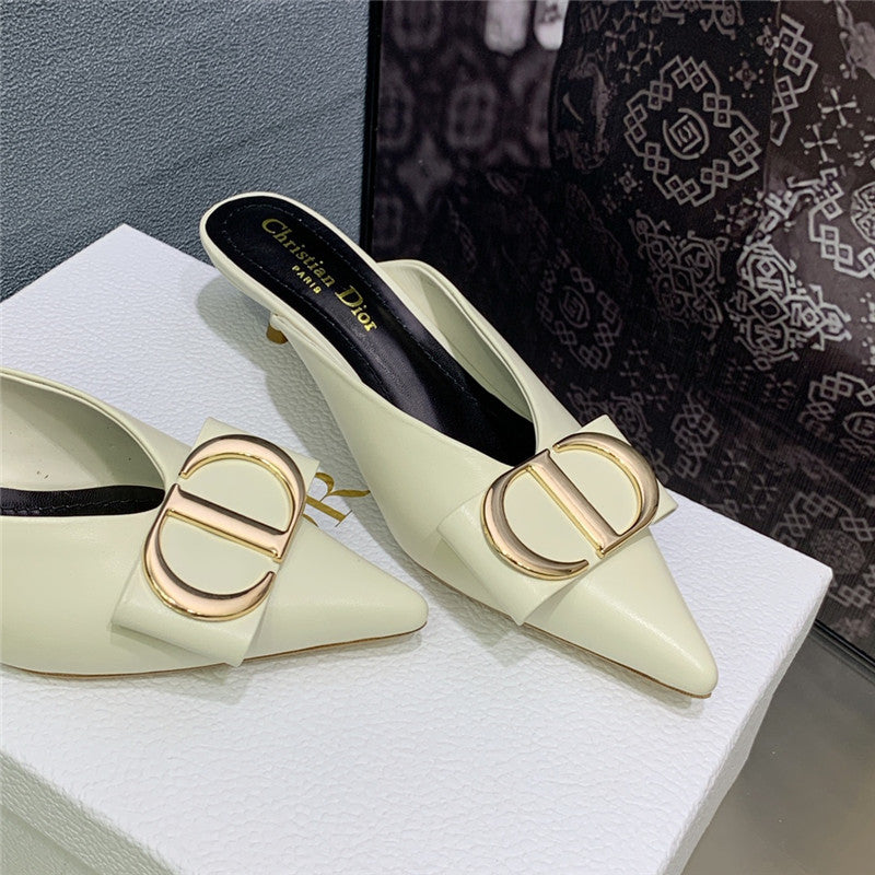 High Quality Luxury Dior Spring And Summer New Jelly-Colored Pointed Mules – Style 88294 product detail