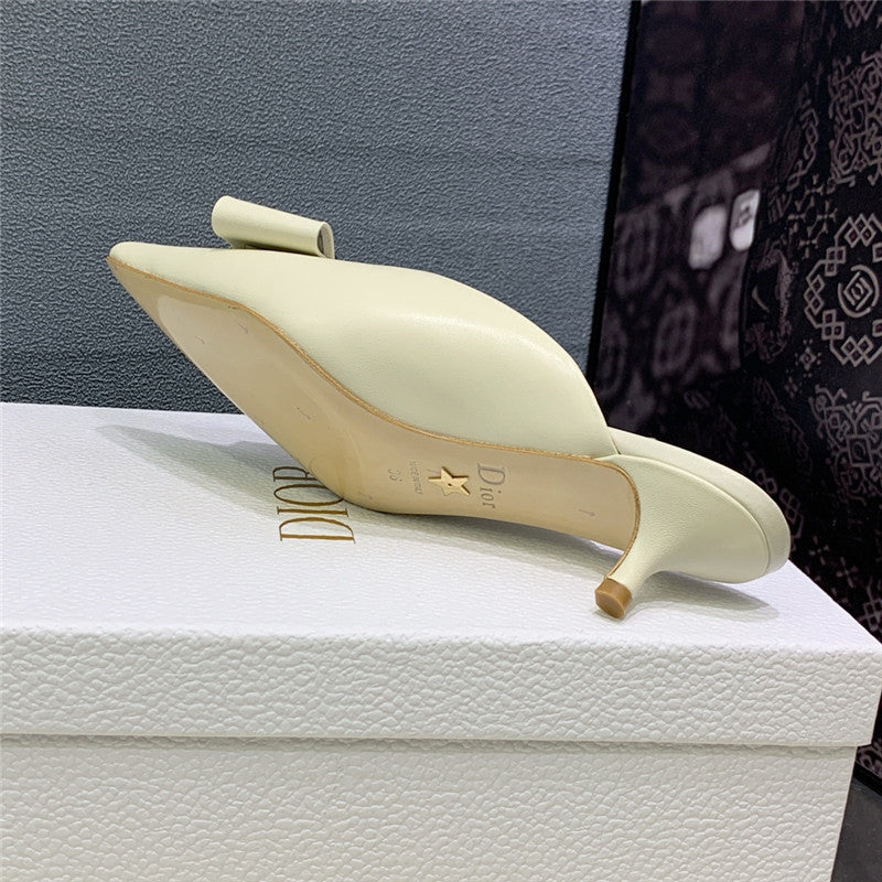 High Quality Luxury Dior Spring And Summer New Jelly-Colored Pointed Mules – Style 88294 product detail