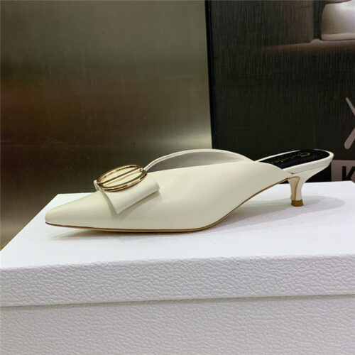 High Quality Luxury Dior Spring And Summer New Jelly-Colored Pointed Mules – Style 88294 product detail