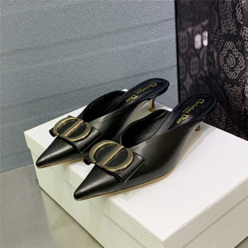 High Quality Luxury Dior Spring And Summer New Jelly-Colored Pointed Mules – Style 98470