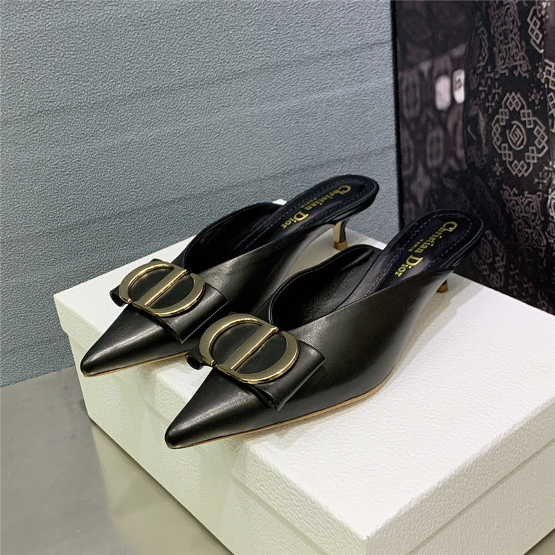 High Quality Luxury Dior Spring And Summer New Jelly-Colored Pointed Mules – Style 98470