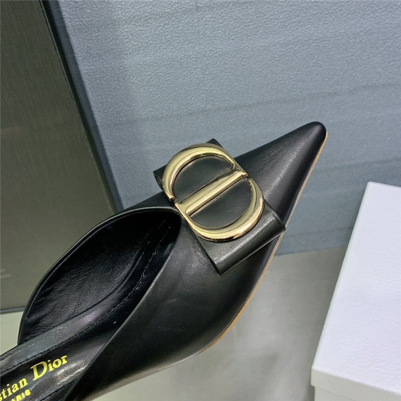 High Quality Luxury Dior Spring And Summer New Jelly-Colored Pointed Mules – Style 98470 product detail