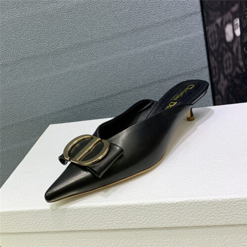 High Quality Luxury Dior Spring And Summer New Jelly-Colored Pointed Mules – Style 98470 product detail