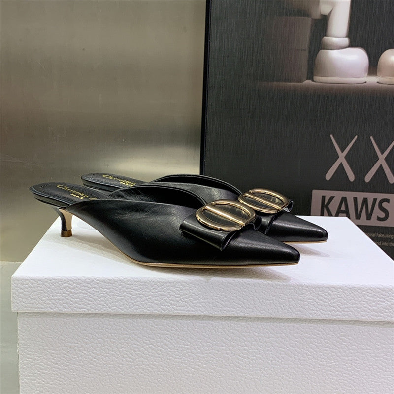 High Quality Luxury Dior Spring And Summer New Jelly-Colored Pointed Mules – Style 98470 product detail