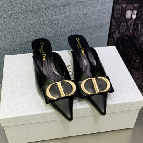 High Quality Luxury Dior Spring And Summer New Jelly-Colored Pointed Mules – Style 98470 product detail