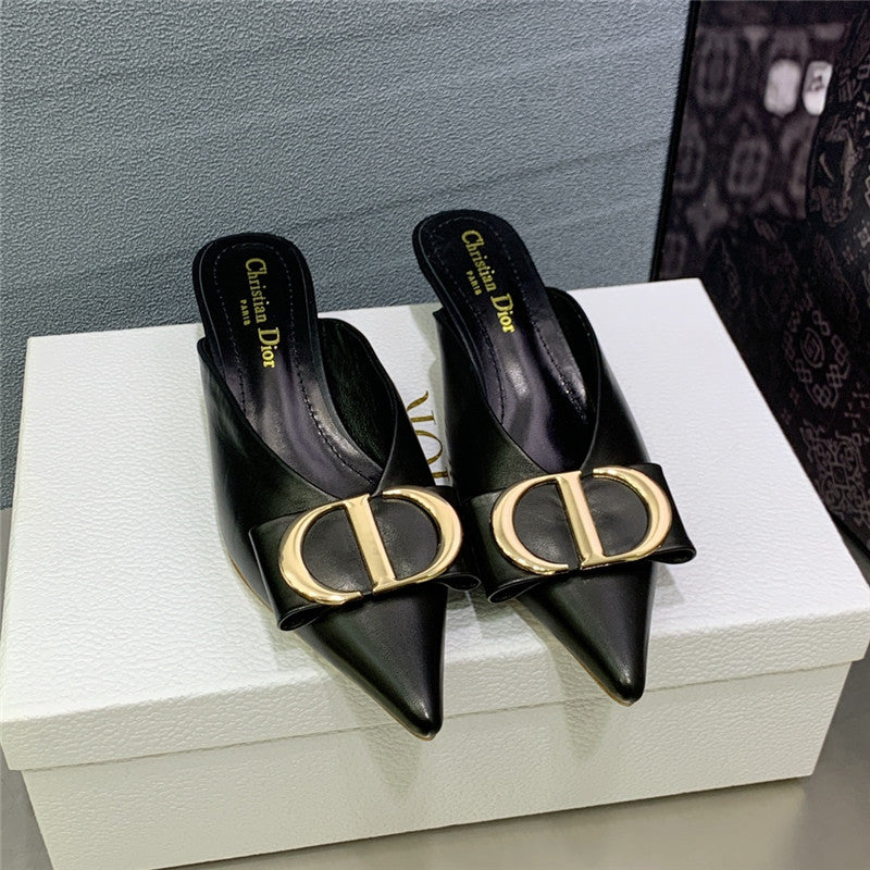 High Quality Luxury Dior Spring And Summer New Jelly-Colored Pointed Mules – Style 98470 product detail
