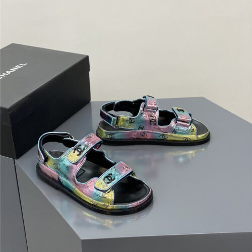 High Quality Luxury Chanel Classic Pearl Buckle Velcro Sandals – Style 15430 product detail