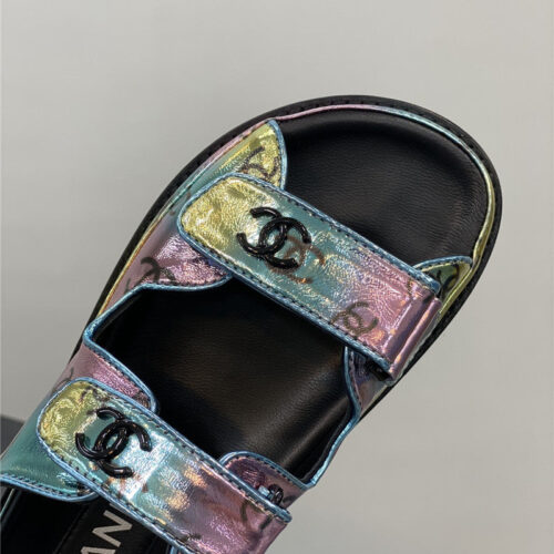 High Quality Luxury Chanel Classic Pearl Buckle Velcro Sandals – Style 15430 product detail