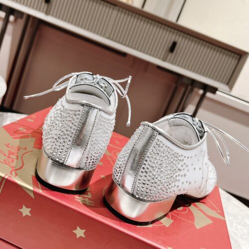 High Quality Luxury Christian Louboutin Mesh Leather Shoes product detail