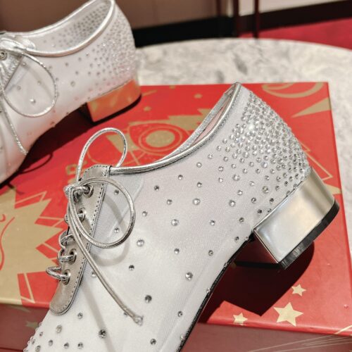 High Quality Luxury Christian Louboutin Mesh Leather Shoes product detail