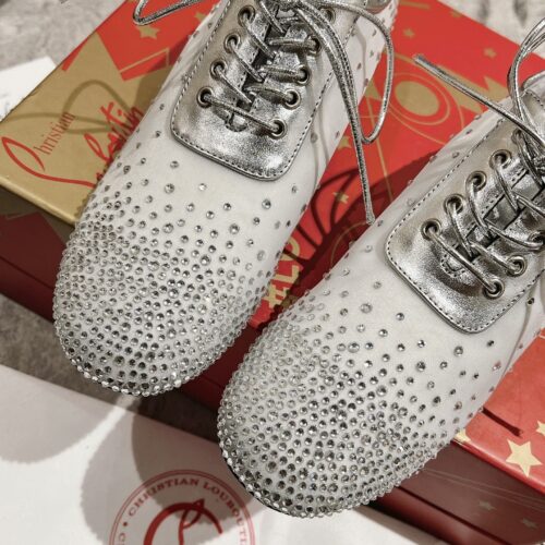 High Quality Luxury Christian Louboutin Mesh Leather Shoes product detail