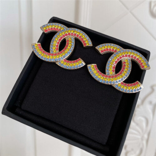 High Quality Luxury Chanel Spring Rainbow Series Earrings product detail