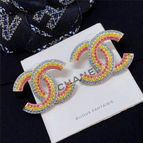 High Quality Luxury Chanel Spring Rainbow Series Earrings product detail