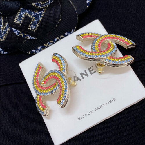 High Quality Luxury Chanel Spring Rainbow Series Earrings product detail