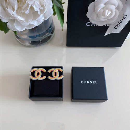 High Quality Luxury Chanel Spring Rainbow Series Earrings product detail