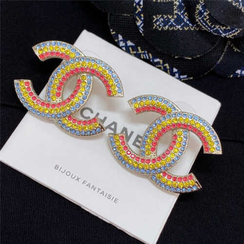 High Quality Luxury Chanel Spring Rainbow Series Earrings product detail