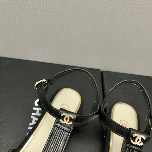High Quality Luxury Chanel New C Buckle Rhinestone High Heels – Style 23459 product detail