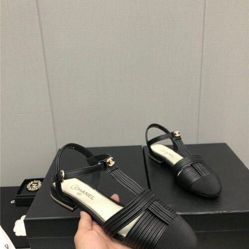 High Quality Luxury Chanel New C Buckle Rhinestone High Heels – Style 23459 alternate view