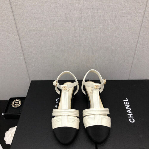 High Quality Luxury Chanel New C Buckle Rhinestone High Heels – Style 33635 product detail