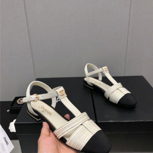 High Quality Luxury Chanel New C Buckle Rhinestone High Heels – Style 33635 alternate view