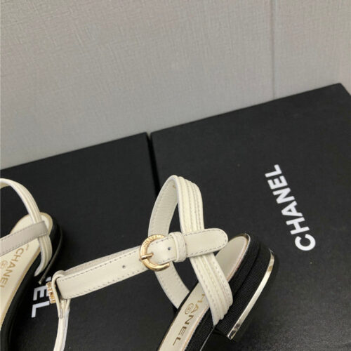 High Quality Luxury Chanel New C Buckle Rhinestone High Heels – Style 33635 product detail
