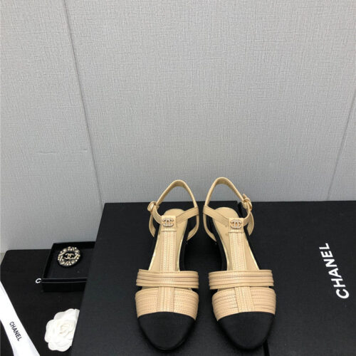 High Quality Luxury Chanel New C Buckle Rhinestone High Heels – Style 06086 product detail