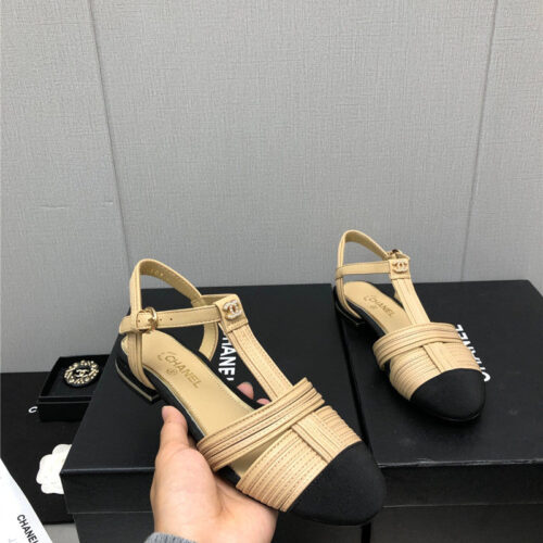 High Quality Luxury Chanel New C Buckle Rhinestone High Heels – Style 06086 product detail