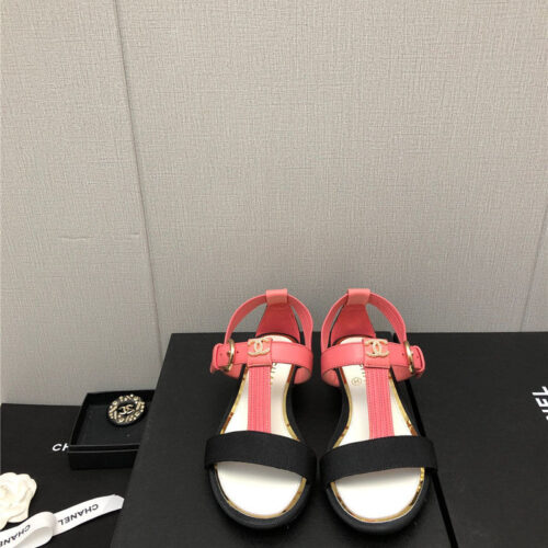 High Quality Luxury Chanel New C Buckle Rhinestone High Heels product detail