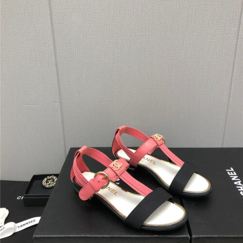 High Quality Luxury Chanel New C Buckle Rhinestone High Heels