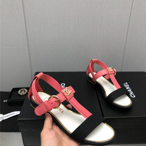 High Quality Luxury Chanel New C Buckle Rhinestone High Heels product detail