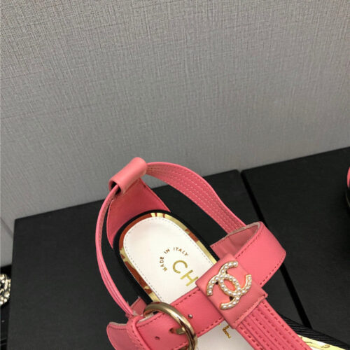 High Quality Luxury Chanel New C Buckle Rhinestone High Heels product detail