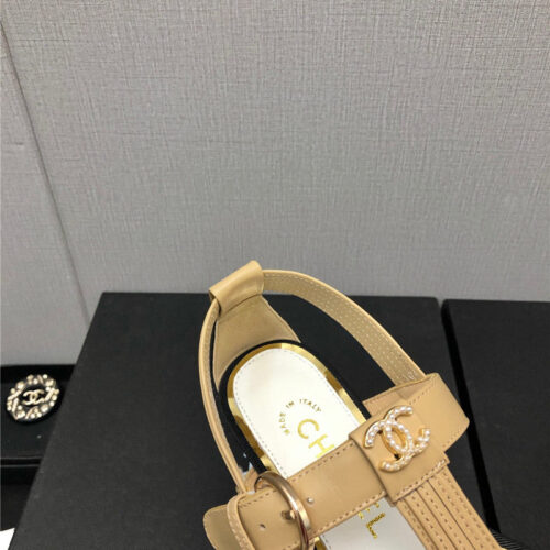 High Quality Luxury Chanel New C Buckle Rhinestone High Heels – Style 07782 product detail
