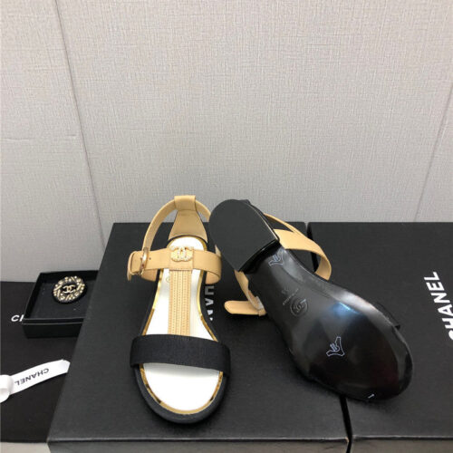 High Quality Luxury Chanel New C Buckle Rhinestone High Heels – Style 07782 product detail