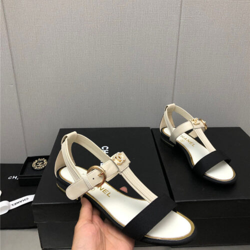 High Quality Luxury Chanel New C Buckle Rhinestone High Heels – Style 76710 alternate view
