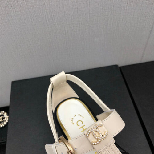 High Quality Luxury Chanel New C Buckle Rhinestone High Heels – Style 76710 product detail