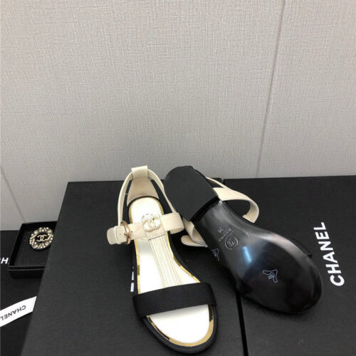 High Quality Luxury Chanel New C Buckle Rhinestone High Heels – Style 76710 product detail