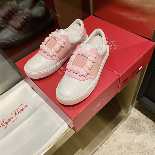 High Quality Luxury Roger Vivier Full Leather Diamond Buckle Tassel Loafers – Style 48468 product detail