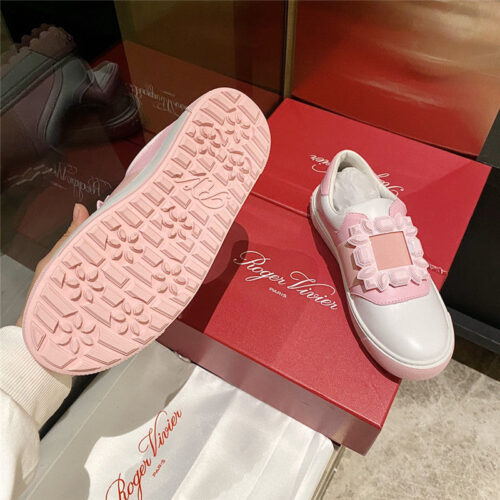 High Quality Luxury Roger Vivier Full Leather Diamond Buckle Tassel Loafers – Style 48468 product detail