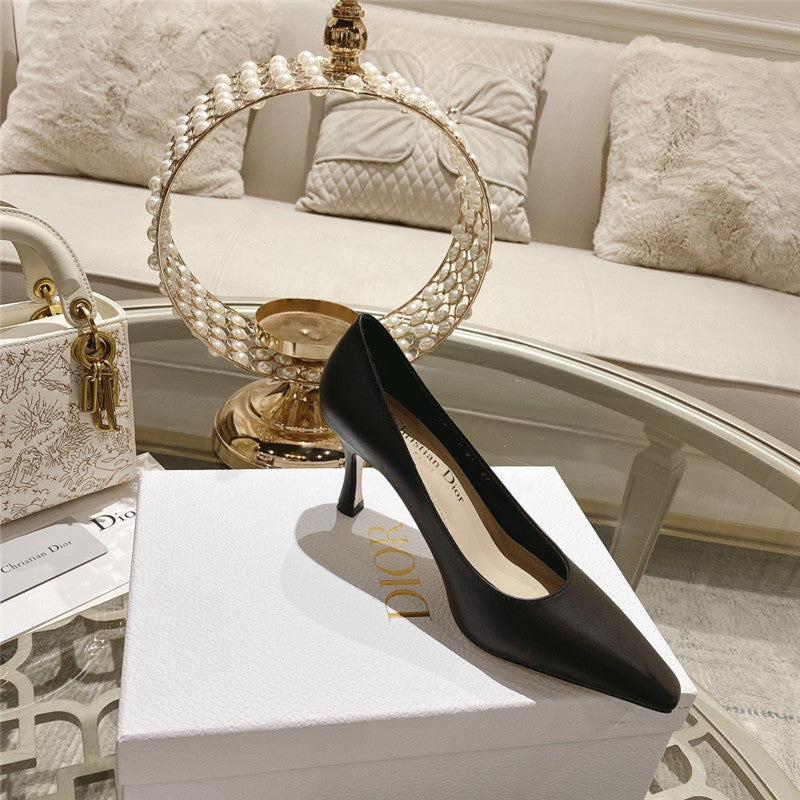 High Quality Luxury Dior Spring And Summer Classic Retro High Heel Shoes product detail