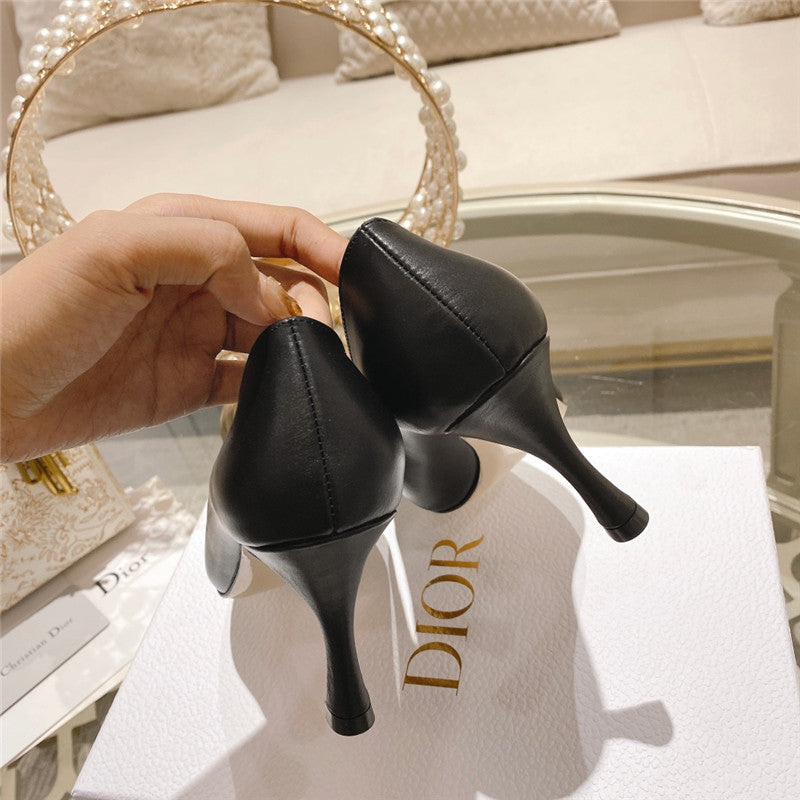 High Quality Luxury Dior Spring And Summer Classic Retro High Heel Shoes product detail