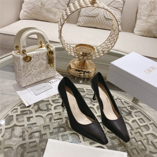 High Quality Luxury Dior Spring And Summer Classic Retro High Heel Shoes